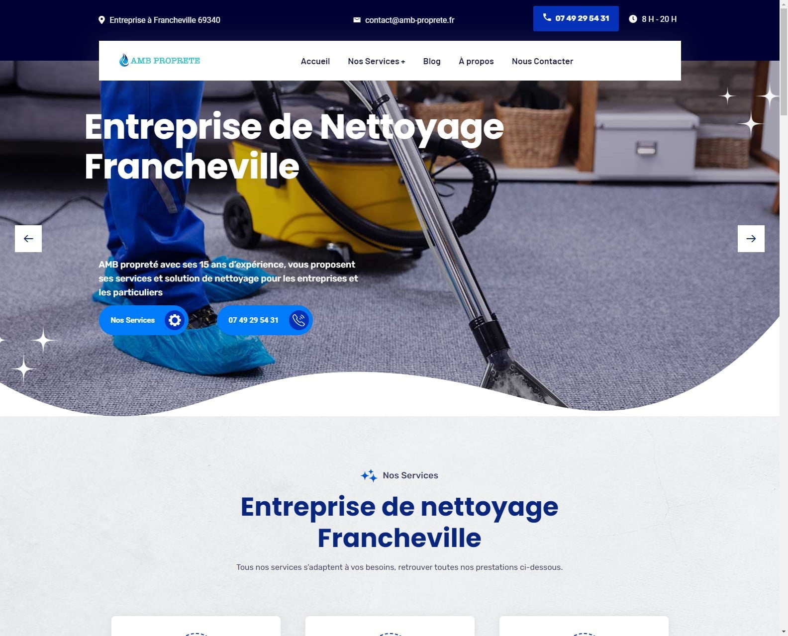 Commercial Cleaning Website